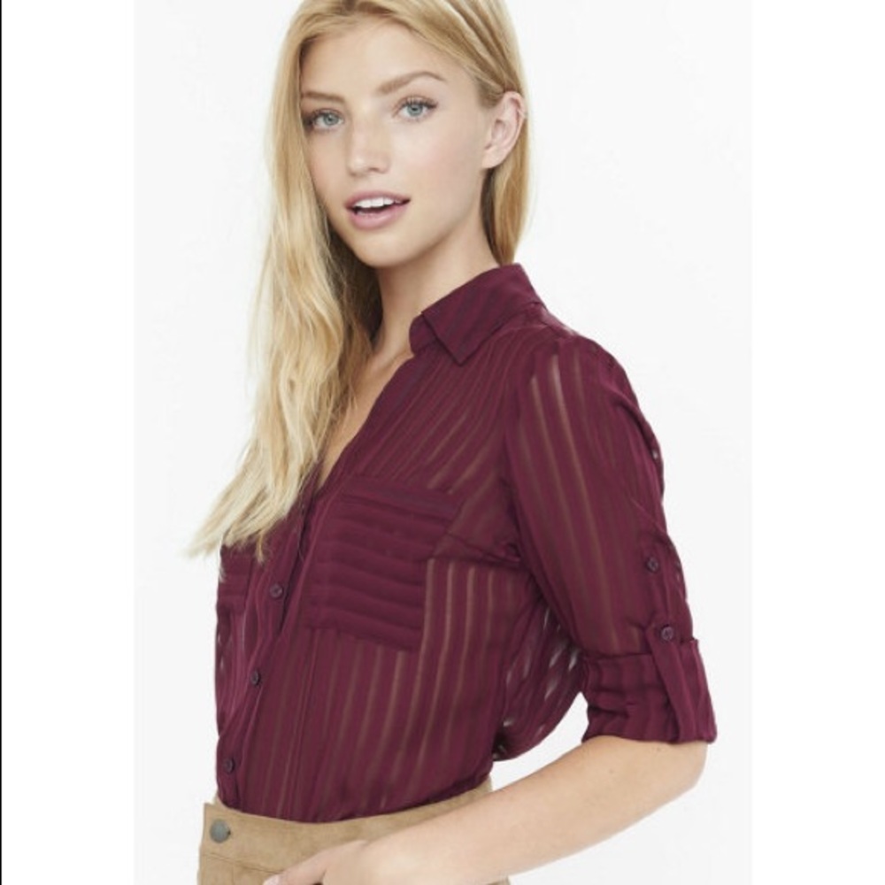 ♥️SOLD on Ⓜ️ Express button down shirt - Picture 1 of 7